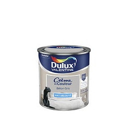 Peinture Crème de Couleur - Béton Gris - Mat - 05L