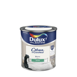 Peinture Crème de Couleur - Blanc - Satin - 05L