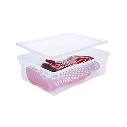 Boîte de rangement plastique SUNDIS Clear box bottes 22l transparent