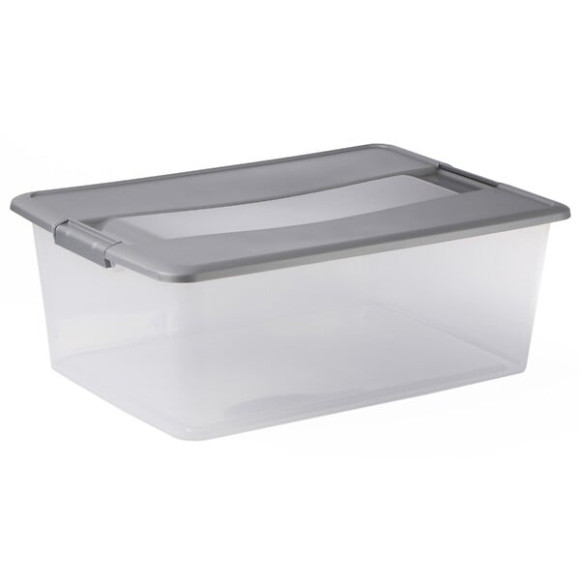 Boite de rangement KLIKER BOX A3 -  35L argent