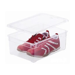 Boîte de rangement plastique Clear box chaussures 10l transp.