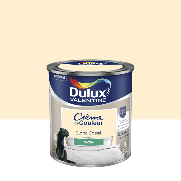 Peinture Crème de Couleur - Blanc Cassé - Satin - 05L