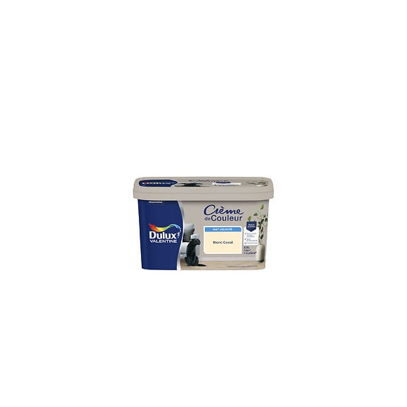 Peinture Crème de Couleur - Blanc Cassé - Mat - 25L