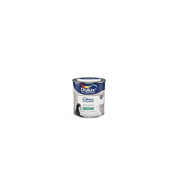 Peinture Crème de Couleur - Blanc Intense - Satin - 05L