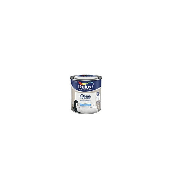 Peinture Crème de Couleur - Blanc Intense - Mat - 05L