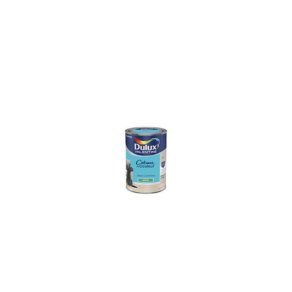 Peinture Crème de Couleur - Bleu Caraïbes - Satin - 125L