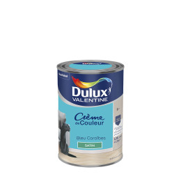 Peinture Crème de Couleur - Bleu Caraïbes - Satin - 125L