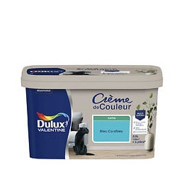 Peinture Crème de Couleur - Bleu Caraïbes - Satin - 25L