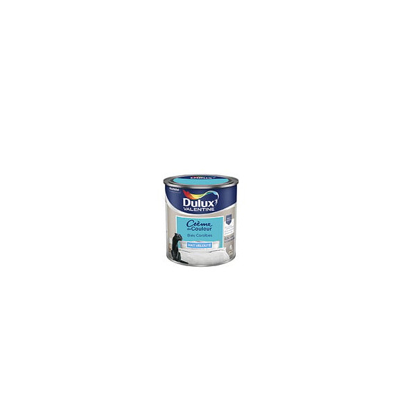 Peinture Crème de Couleur - Bleu Caraïbes - Mat - 05L