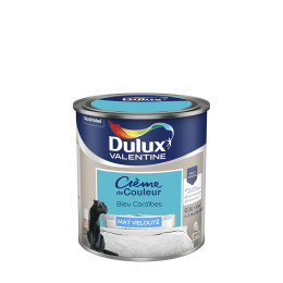 Peinture Crème de Couleur - Bleu Caraïbes - Mat - 05L