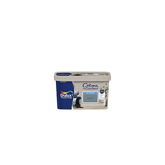 Peinture Crème de Couleur - Bleu Gris - Mat - 25L