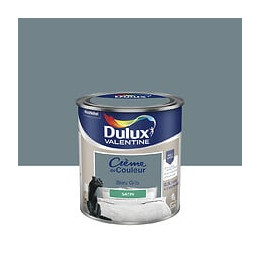 Peinture Crème de Couleur - Bleu Gris - Satin - 05L