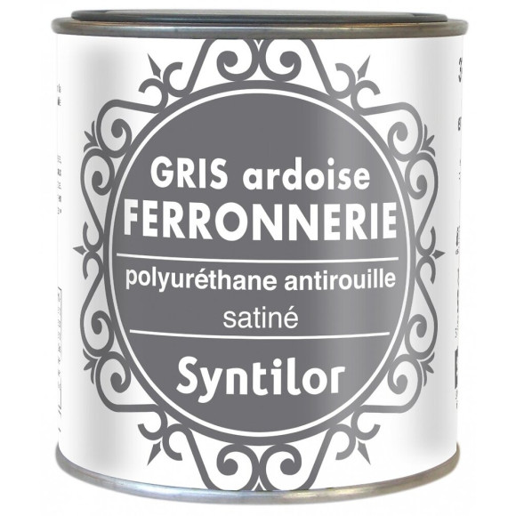 Peinture ferronnerie extérieur SYNTILOR gris ardoise 0.375 l