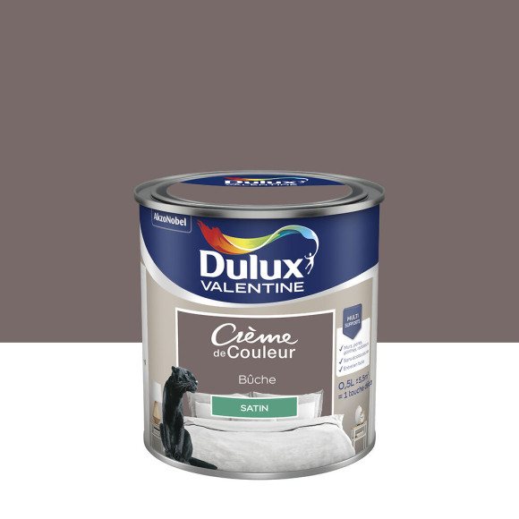 Peinture Crème de Couleur - Bûche - Satin - 05L