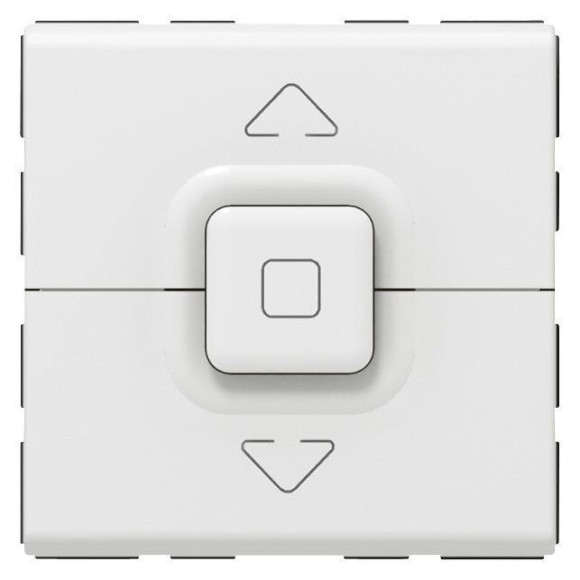 Interrupteur individuel de volets roulants Mosaic 2 modules - blanc