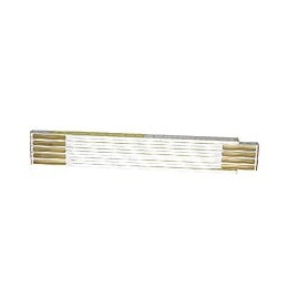 MESURE PLIANTE 2Mx17MM BOIS BLANC-JAUNE