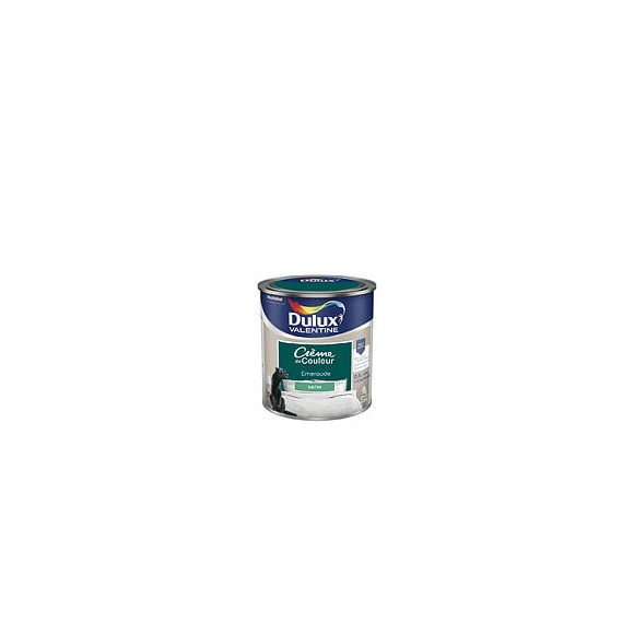 Peinture Crème de Couleur - Emeraude - Satin - 05L