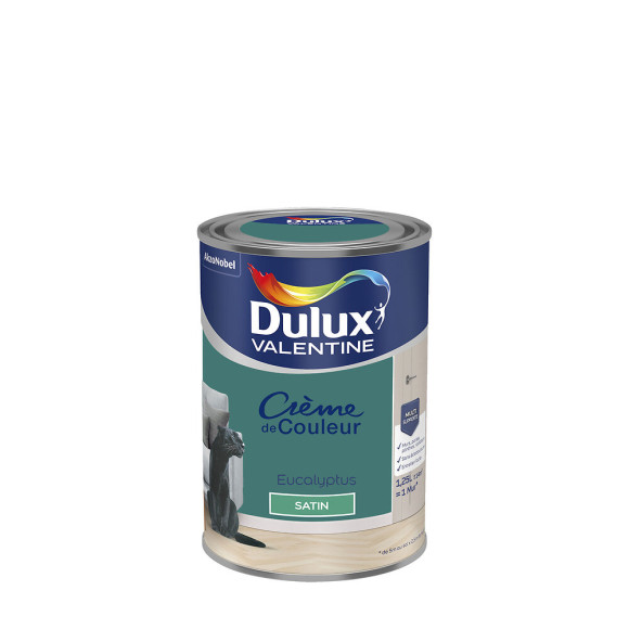 Peinture Crème de Couleur - Eucalyptus - Satin - 125L