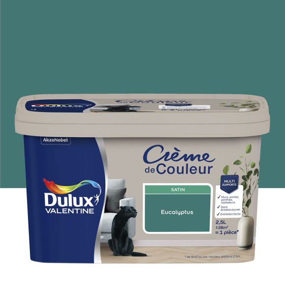 Peinture Crème de Couleur - Eucalyptus - Satin - 25L