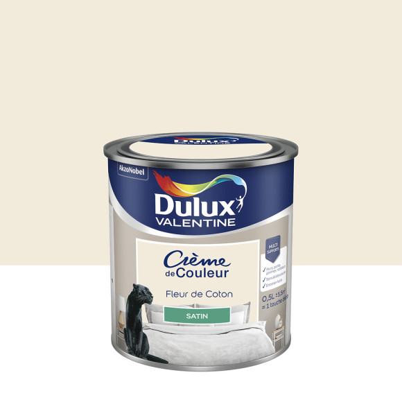 Peinture Crème de Couleur - Fleur de Coton - Satin - 05L