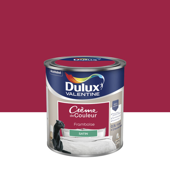 Peinture Crème de Couleur - Framboise - Satin - 05L