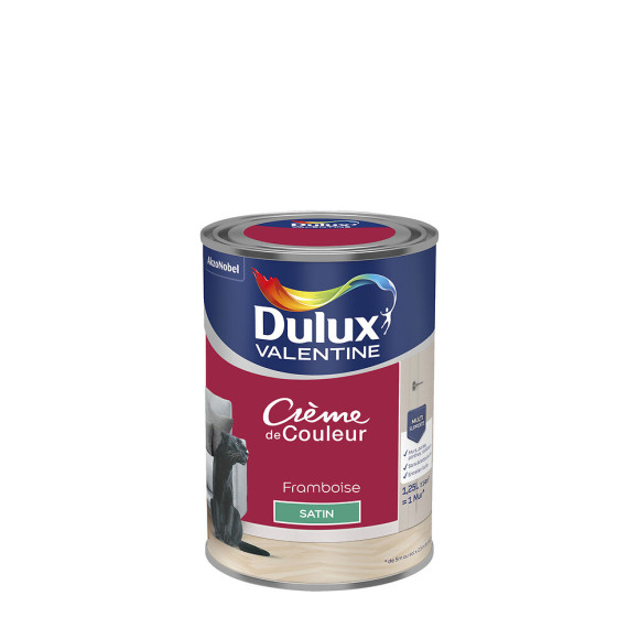 Peinture Crème de Couleur - Framboise - Satin - 125L