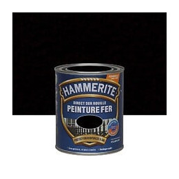 Peinture Direct sur Rouille - Noir - Martele - 075L