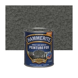 Peinture Direct sur Rouille - Gris Ardoise - Martele - 075L