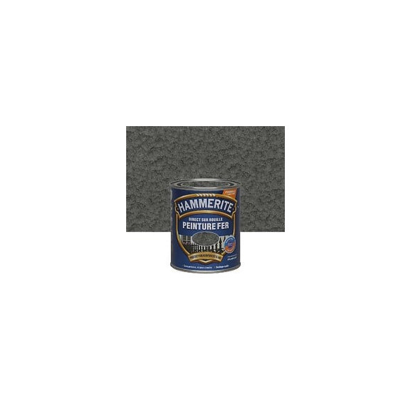 Peinture Direct sur Rouille - Gris Ardoise - Martele - 075L