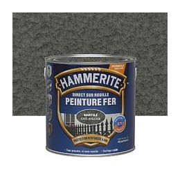 Peinture Hammerite Direct sur Rouille - Martele - Gris Ardoise - 25L