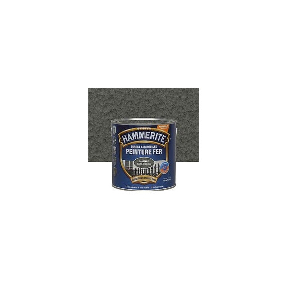 Peinture Hammerite Direct sur Rouille - Martele - Gris Ardoise - 25L