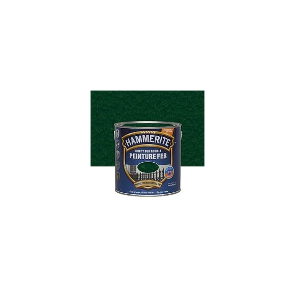 Peinture Hammerite Direct sur Rouille - Martele - Vert Epicea - 25L