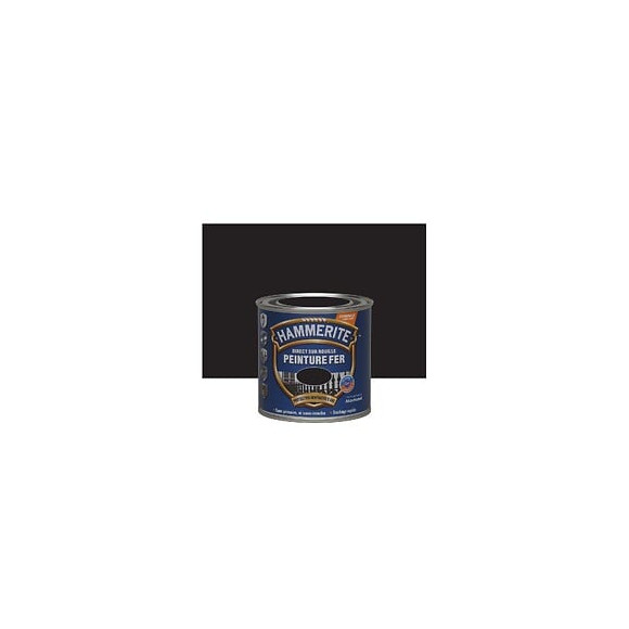 Peinture fer Hammerite Direct sur Rouille Brillant Noir 025L