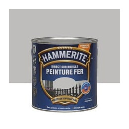 Peinture Hammerite Direct sur Rouille - Gris Argent - Brillant - 25L