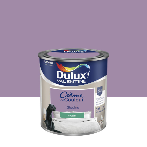 Peinture Crème de Couleur - Glycine - Satin - 05L