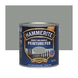 Peinture Hammerite Direct sur Rouille - Gris Nuage - Brillant - 25L