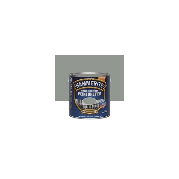 Peinture Hammerite Direct sur Rouille - Gris Nuage - Brillant - 25L