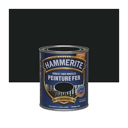 Peinture Direct sur Rouille - Noir - Satin - 075L