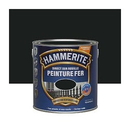 Peinture Hammerite Direct sur Rouille - Noir - Mat - 25L