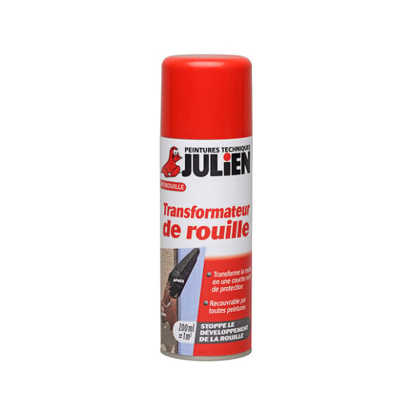 Transformateur de rouille AEROSOL STOP'ROUILLE Noir SATIN - 0.20L