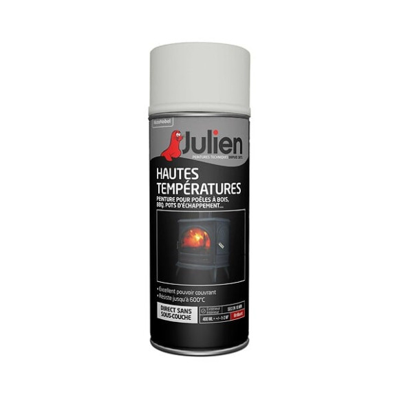 JULIEN AEROSOL HAUTES TEMPéRATURES (600°C) Blanc Satin 400 ml