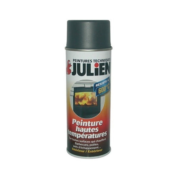 Peinture HAUTES TEMPERATURES 600C SATIN Gris Fonte aerosol 400ml