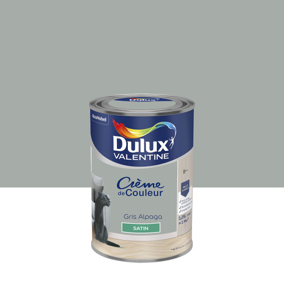 Peinture Crème de Couleur - Gris Alpaga - Satin - 125L