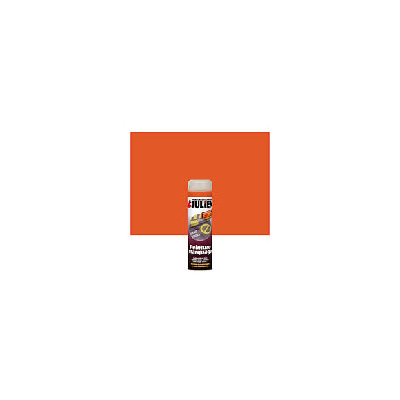 Peinture MARQUAGE SATIN Orange Fluo aerosol 500ml