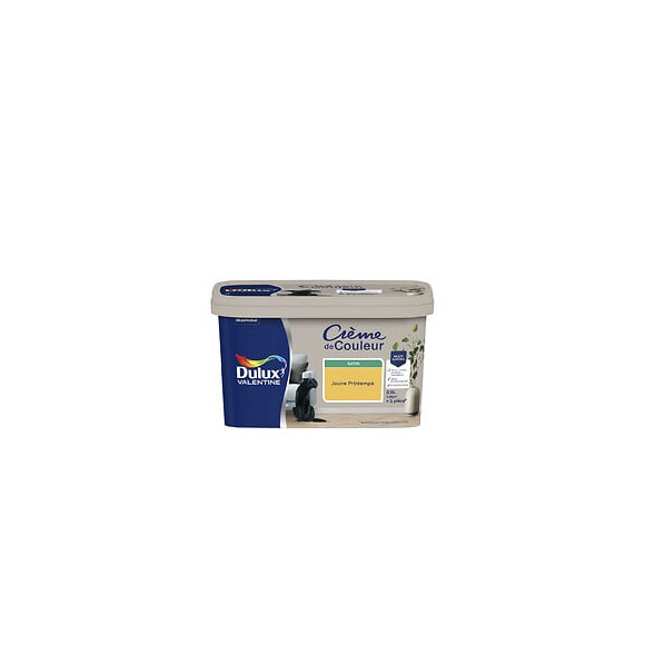 Peinture Crème de Couleur - Jaune Printemps - Satin - 25L