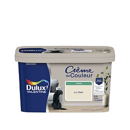 Peinture Crème de Couleur - Lin Clair - Satin - 25L