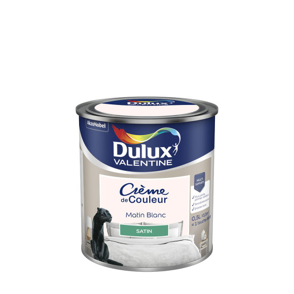 Peinture Crème de Couleur - Matin Blanc - Satin - 05L