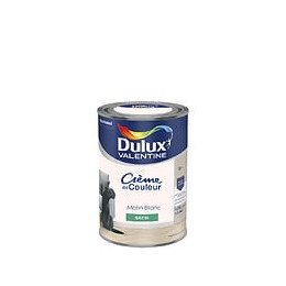 Peinture Crème de Couleur - Matin Blanc - Satin - 125L