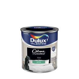 Peinture Crème de Couleur - Noir - Satin - 05L