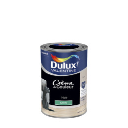 Peinture Crème de Couleur - Noir - Satin - 125L